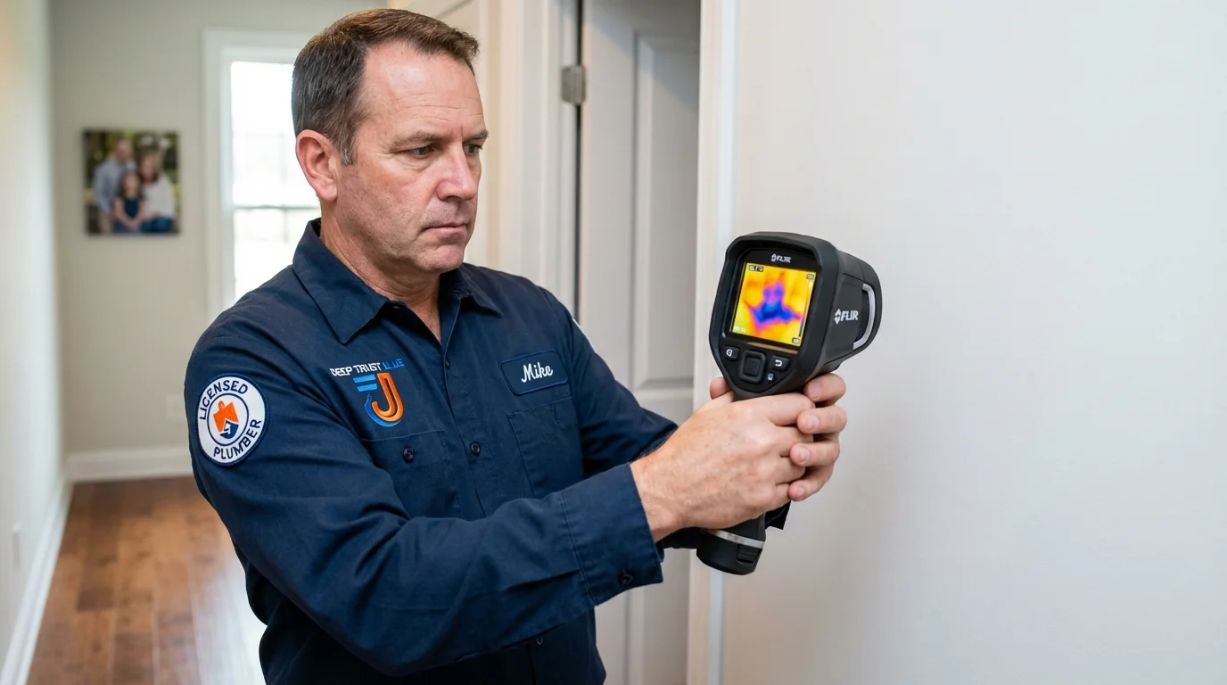 Thermal imaging leak detection by Johns Plumbing LLC in Tularosa